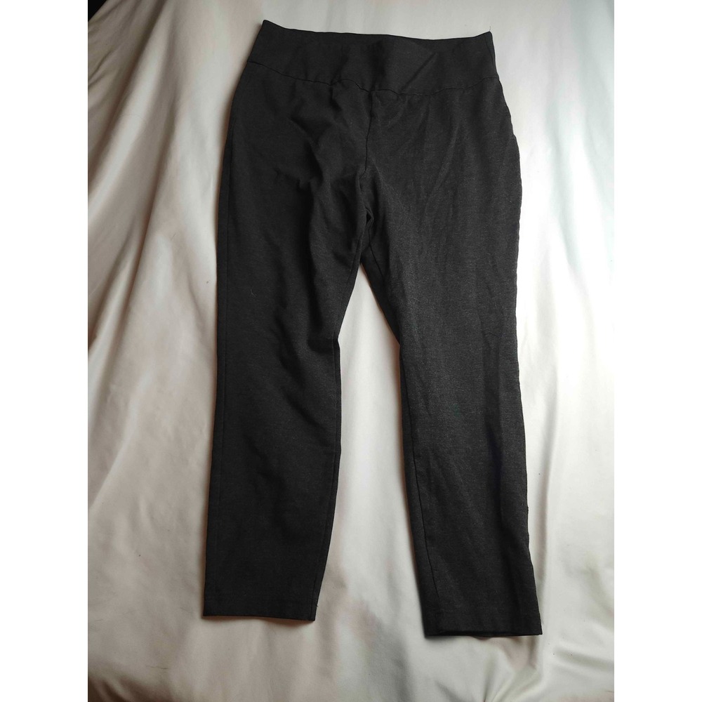 Crown & Ivy Ankle Pants Womens XL Gray Chic Smart Casual Office Siren Pull On